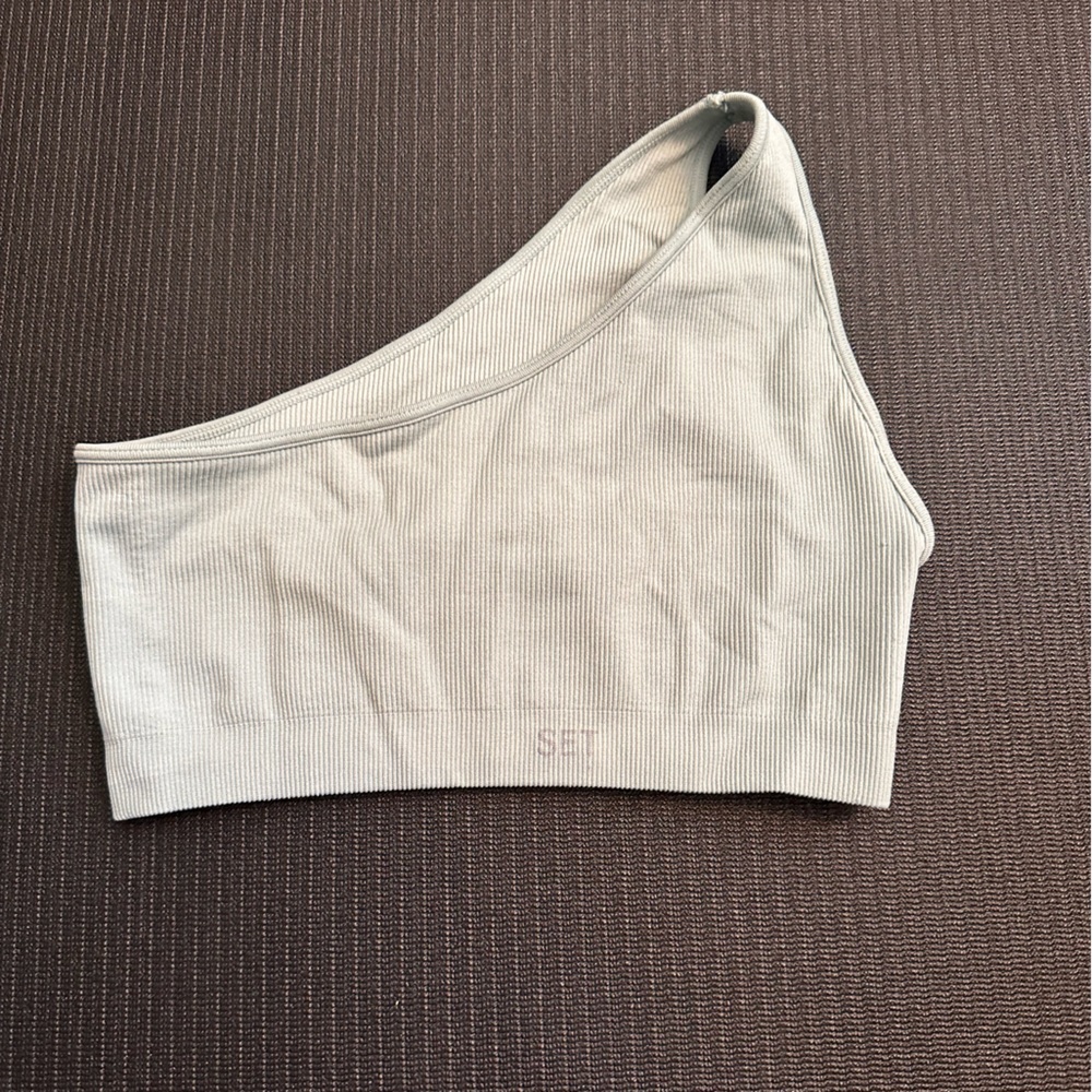 SETactive Sculptflex one shoulder sports bra - size S